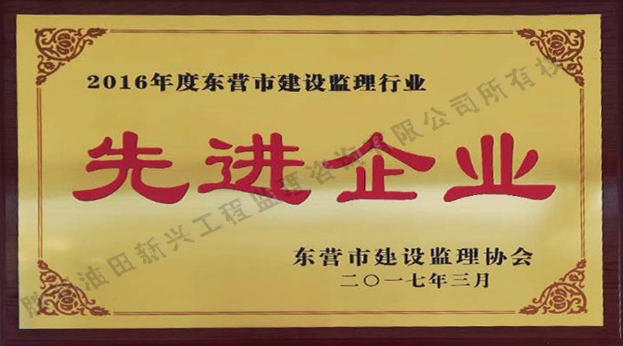 榮獲先進監理企業